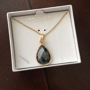 Sterling Silver Necklace with Gemstone